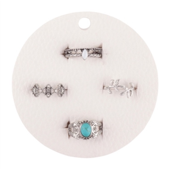 1 LEFT! 4pc Ring Set - Picture 2 of 2